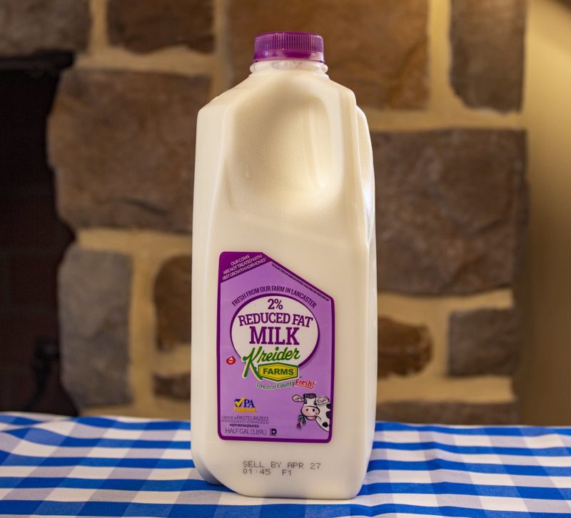 kreider 2% milk 1/2 gallon
